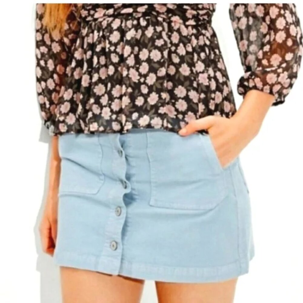 New American Eagle Super Hi-Rise A Line Corduroy Skirt Size 4